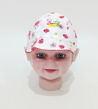 KIDS PRINTED COTTON CAP COLOR  MIX COLOR AND MULTI PRINT DESIGN  - FREE, 12