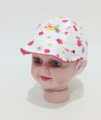KIDS PRINTED COTTON CAP COLOR  MIX COLOR AND MULTI PRINT DESIGN  - FREE, 12