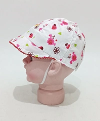 KIDS PRINTED COTTON CAP COLOR  MIX COLOR AND MULTI PRINT DESIGN  - FREE, 12