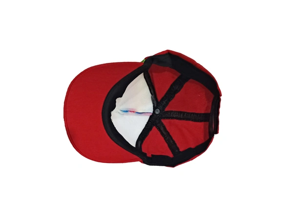 KIDS COTTON CARTOON PRINTED  CAP WITH VELCRO ADJUSTABLE AND ASSORTED COLOR - FREE, 12