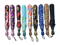 BRAND ORANGE MANUAL OPEN 8 KADI 2 FOLD MIX PRINTED  UMBRELLA (PACK OF 24 PIECES) - FREE, 24