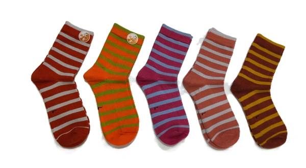 Children's Soft Comfort Long Socks,Mix Color Pack (Pack Of 10Pairs ) Size -L - 10