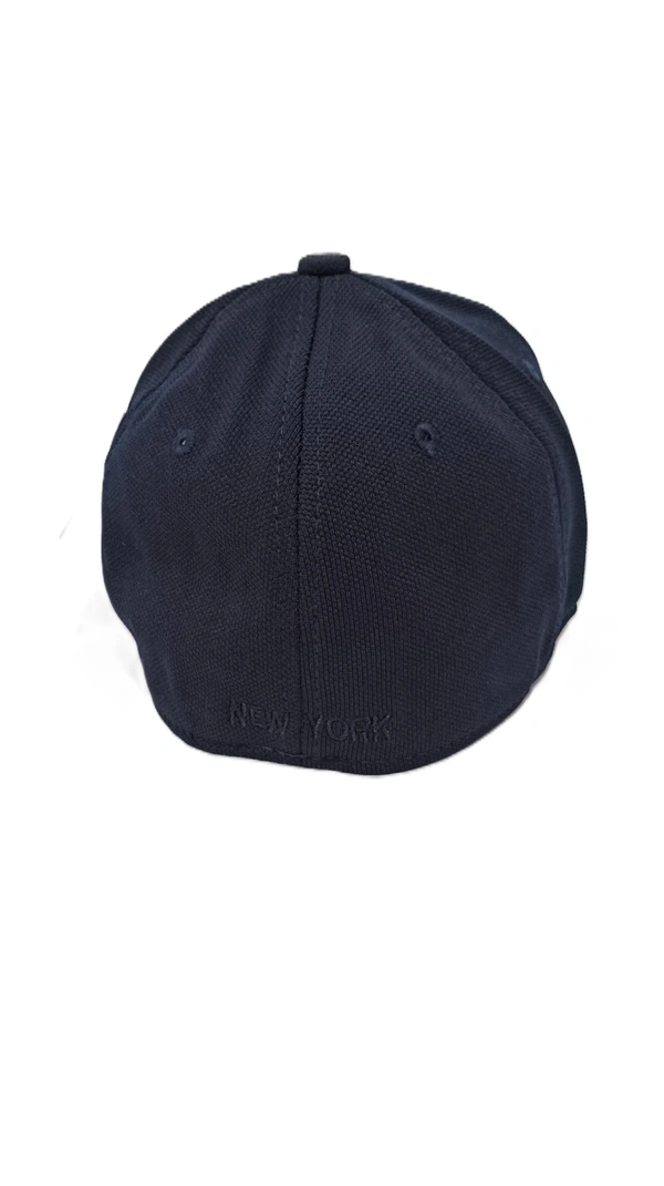 Mens China Imported Embrodary Design Flaxi Fit Material Cap Blue Color-Fitting Elastic - 12