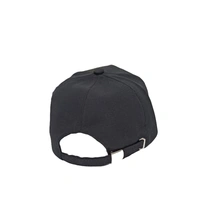 Mens China Imported Rubber Printed Flaxi Fit Material Cap Black Color-Steel Buckle Fitting - 24