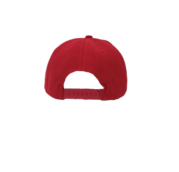 Mens China Imported Embrodary Design Leather Hood Puma Logo Hip-Hop Cap Red Color-Snapback Fitting - 12