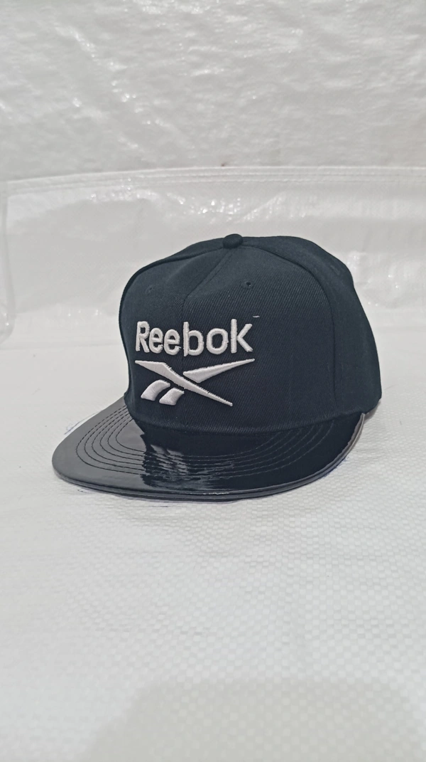 Mens China Imported Embrodary Design Leather Hood Hip-Hop Cap Black Color-Snapback Fitting - 12