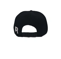 Mens China Imported Embrodary Design Leather Hood Hip-Hop Cap Black Color-Snapback Fitting - 12