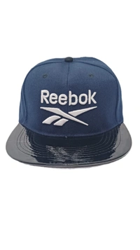 Mens China Imported Embrodary Design Leather Hood Hip-Hop Cap Deep Blue Color-Snapback Fitting - 12