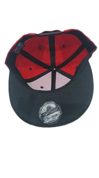 Mens China Imported Embrodary Design Leather Hood Reebok Logo Hip-Hop Cap Red Color-Snapback Fitting - 12