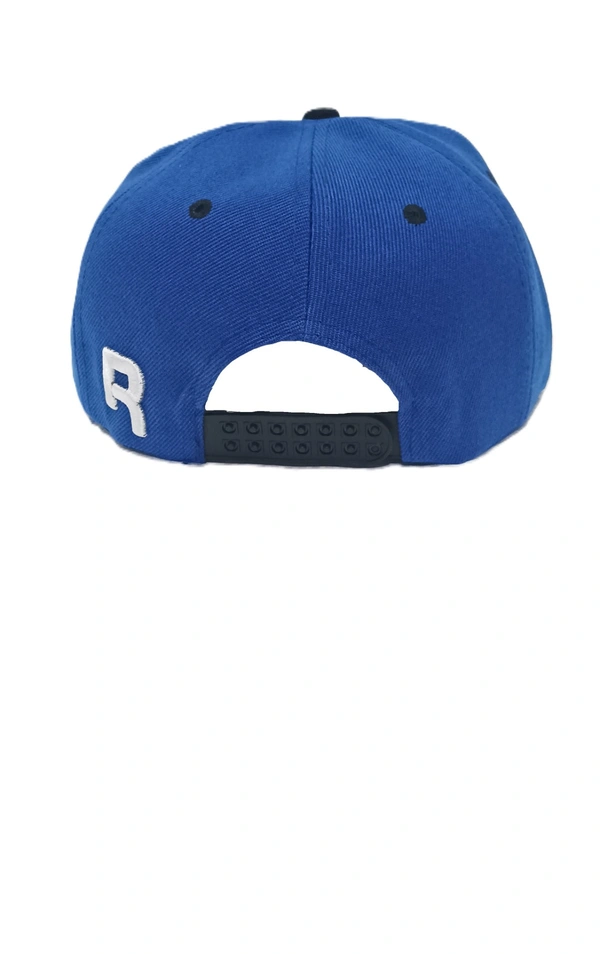 Mens China Imported Embrodary Design Leather Hood Reebok Logo Hip-Hop Cap Navy Blue Color-Snapback Fitting - 12