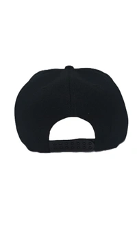 Mens China Imported Embrodary Design Leather Hood Puma Logo Hip-Hop Cap Black Color-Snapback Fitting - 12