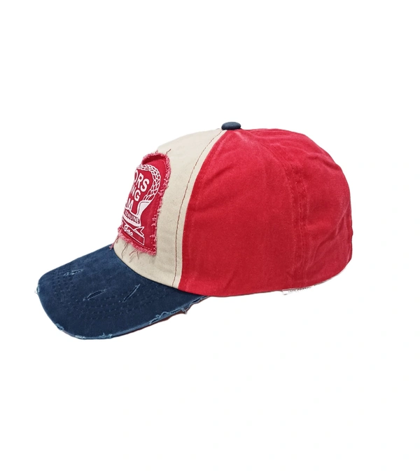 Mens China Imported 100% Cotton Material Stylish Motor Racing Team Cap Mix Color -Buckle  Fitting - 12