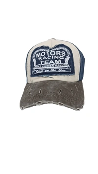 Mens China Imported 100% Cotton Material Stylish Motor Racing Team Cap Mix Color -Buckle  Fitting - 12