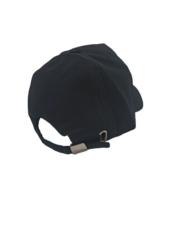 MENS INDIAN FLAXI FIT RUBBER PRINTED LOGO CAPS COLOR - BLACK COLOR PACK FITTING - BUCKLE - FREE, 12