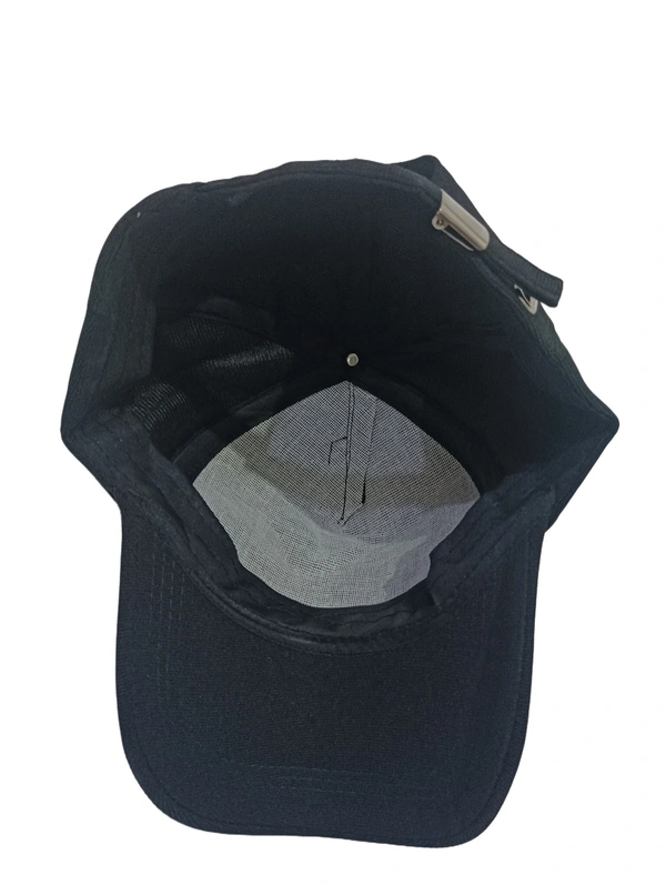 MENS INDIAN FLAXI FIT RUBBER PRINTED LOGO CAPS COLOR - BLACK COLOR PACK FITTING - BUCKLE - FREE, 12