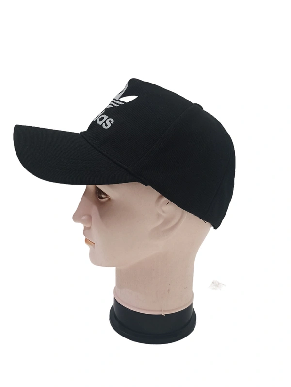 MENS INDIAN FLAXI FIT RUBBER PRINTED LOGO CAPS COLOR - BLACK COLOR PACK FITTING - BUCKLE - FREE, 12