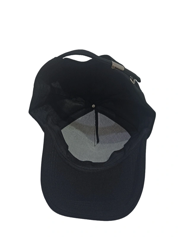 MENS INDIAN FLAXI FIT RUBBER PRINTED LOGO CAPS COLOR - BLACK COLOR PACK FITTING - BUCKLE - FREE, 12