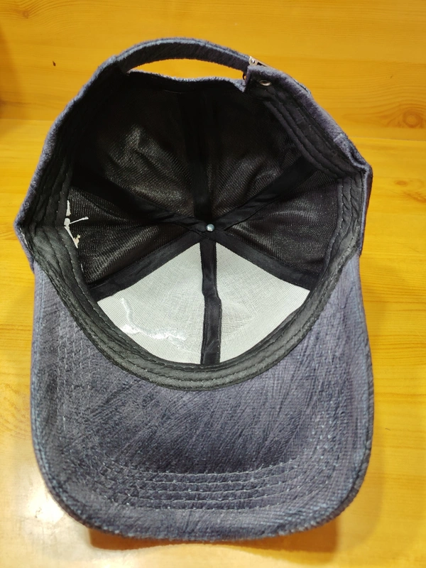 MEN'S EMBRODARY CHAINA IMPORTED VELVET MATERIAL CAP COLOR MIX PACK FITTING STEEL BUCKLE  - FREE SIZE, 12