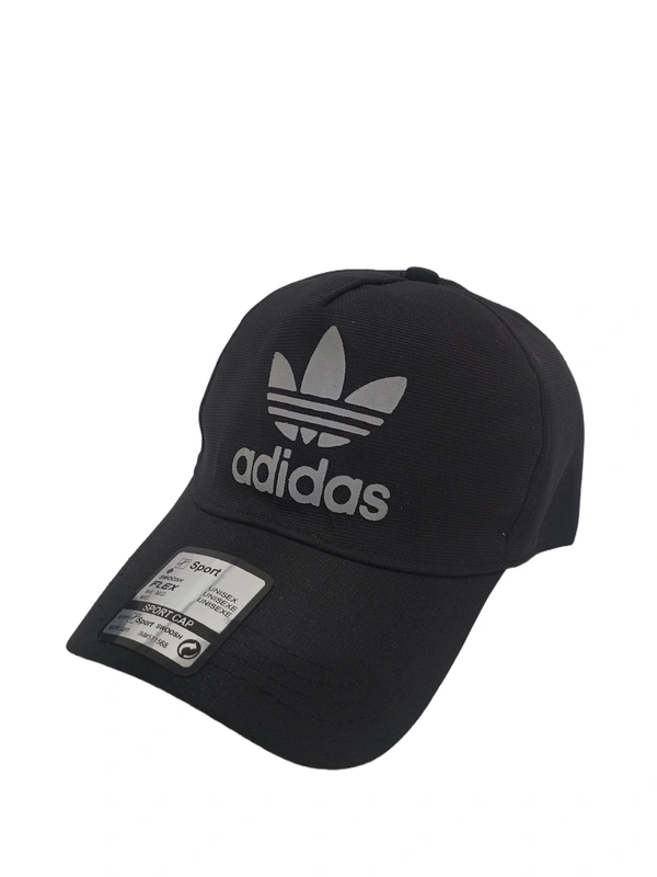 MENS INDIAN FLAXI FIT RUBBER PRINTED LOGO CAPS COLOR - BLACK COLOR PACK FITTING - BUCKLE - FREE, 12