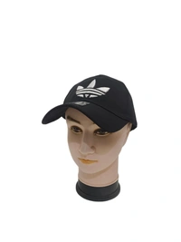 MENS EMBRODARY INDIAN FLAXI FIT MATERIAL CAP COLUR BLACK FITTING STEEL BUCKLE  - FREE, 12