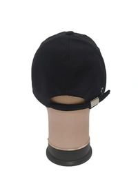 MENS EMBRODARY INDIAN FLAXI FIT MATERIAL CAP BLACK COLUR PACK FITTING STEEL BUCKLE  - FREE, 12