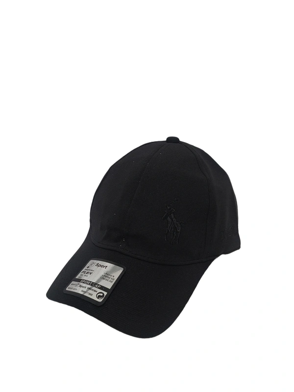 MENS PLAIN FLAXI MATERIAL CAP COLUR -BLACK PACK FITTING -STEEL BUCKLE  - FREE, 12
