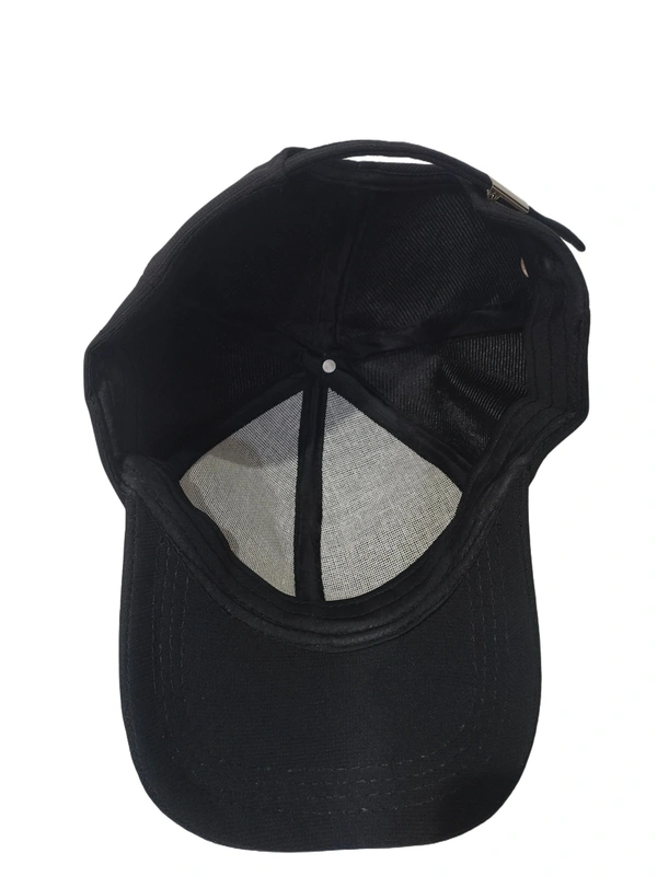 MENS INDIAN FLAXI FIT RUBBER PRINT  CAP BLACK COLUR PACK FITTING STEEL BUCKLE  - FREE, 12