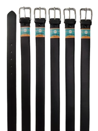 MEN'S PU LEATHER  BLACK COLOR  KANTA  BUCKLE BELT  SIZE-(45 INCH LENGTH,40MM WIDTH) - SIZE-(45 INCH LENGTH,40MM WIDTH), 12