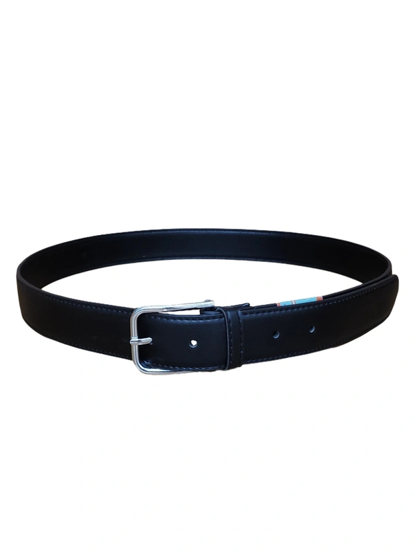 MEN'S PU LEATHER  BLACK COLOR  KANTA  BUCKLE BELT  SIZE-(45 INCH LENGTH,40MM WIDTH) - SIZE-(45 INCH LENGTH,40MM WIDTH), 12