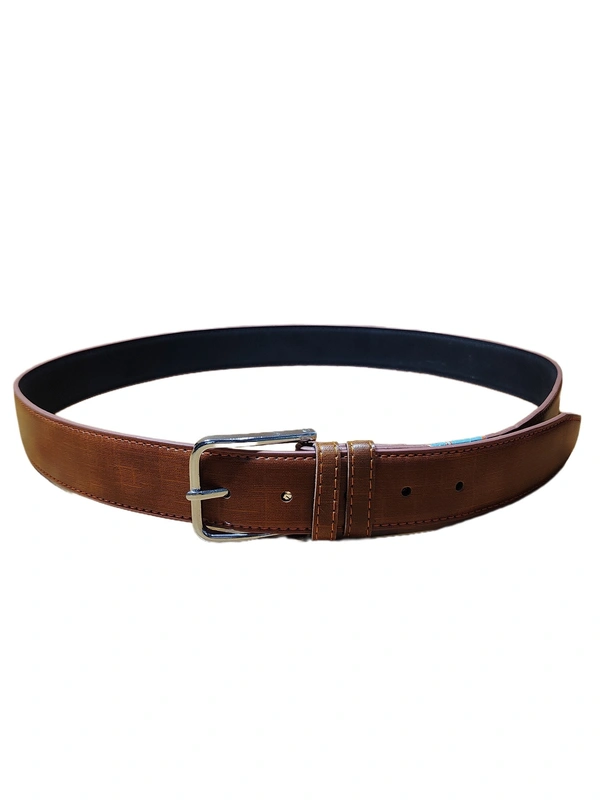 MEN'S PU LEATHER  TAN COLOR  KANTA  BUCKLE BELT  SIZE-(45 INCH LENGTH,40MM WIDTH) - SIZE-(45 INCH LENGTH,40MM WIDTH), 12