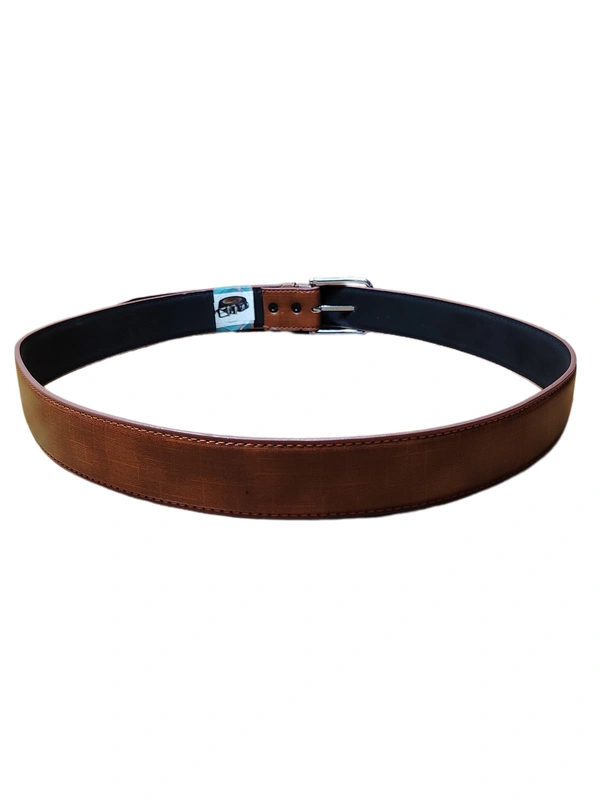 MEN'S PU LEATHER  TAN COLOR  KANTA  BUCKLE BELT  SIZE-(45 INCH LENGTH,40MM WIDTH) - SIZE-(45 INCH LENGTH,40MM WIDTH), 12