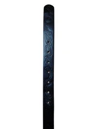 GIRLS AND LADIES LEATHER  BLACK  COLOR  KANTA  BUCKLE BELT  SIZE-(40 INCH LENGTH,30MM WIDTH) - SIZE-(40 INCH LENGTH,30MM WIDTH), 12