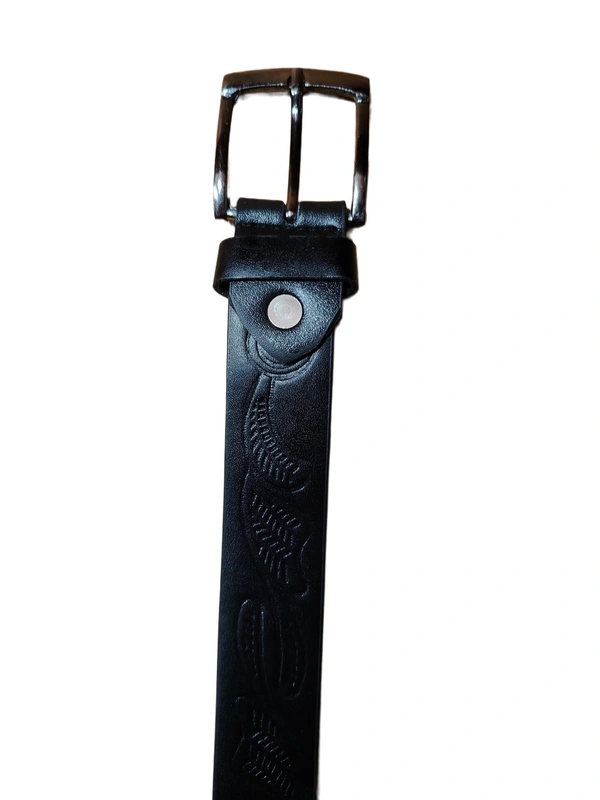 GIRLS AND LADIES LEATHER  BLACK  COLOR  KANTA  BUCKLE BELT  SIZE-(40 INCH LENGTH,30MM WIDTH) - SIZE-(40 INCH LENGTH,30MM WIDTH), 12