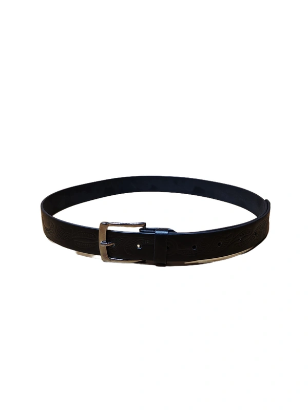 GIRLS AND LADIES LEATHER  BLACK  COLOR  KANTA  BUCKLE BELT  SIZE-(40 INCH LENGTH,30MM WIDTH) - SIZE-(40 INCH LENGTH,30MM WIDTH), 12