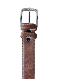 MEN'S PU LEATHER  TAN COLOR  KANTA  BUCKLE BELT  SIZE-(45 INCH LENGTH,40MM WIDTH) - SIZE-(45 INCH LENGTH,40MM WIDTH), 6