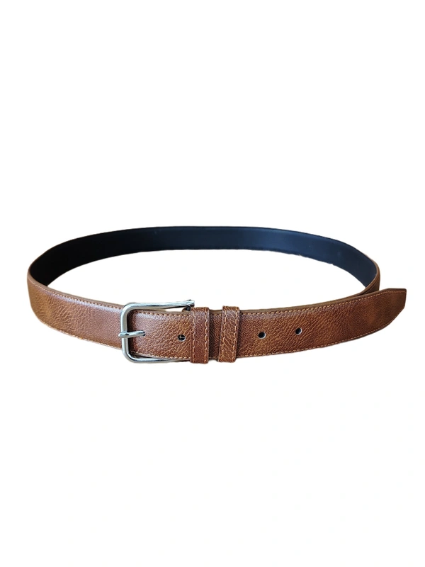 MEN'S PU LEATHER  TAN COLOR  KANTA  BUCKLE BELT  SIZE-(45 INCH LENGTH,40MM WIDTH) - SIZE-(45 INCH LENGTH,40MM WIDTH), 6