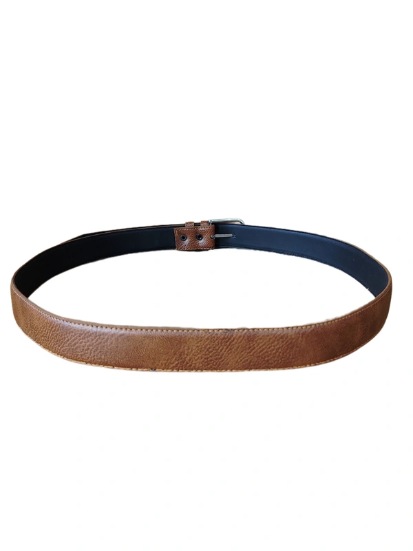 MEN'S PU LEATHER  TAN COLOR  KANTA  BUCKLE BELT  SIZE-(45 INCH LENGTH,40MM WIDTH) - SIZE-(45 INCH LENGTH,40MM WIDTH), 6