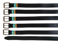 MEN'S PU LEATHER  BLACK  COLOR  PIN HOLE BUCKLE BELT  SIZE-(45 INCH LENGTH,40MM WIDTH) - SIZE-(45 INCH LENGTH,40MM WIDTH), 6