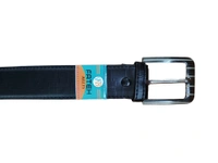 MEN'S PU LEATHER  BLACK  COLOR  PIN HOLE BUCKLE BELT  SIZE-(45 INCH LENGTH,40MM WIDTH) - SIZE-(45 INCH LENGTH,40MM WIDTH), 6