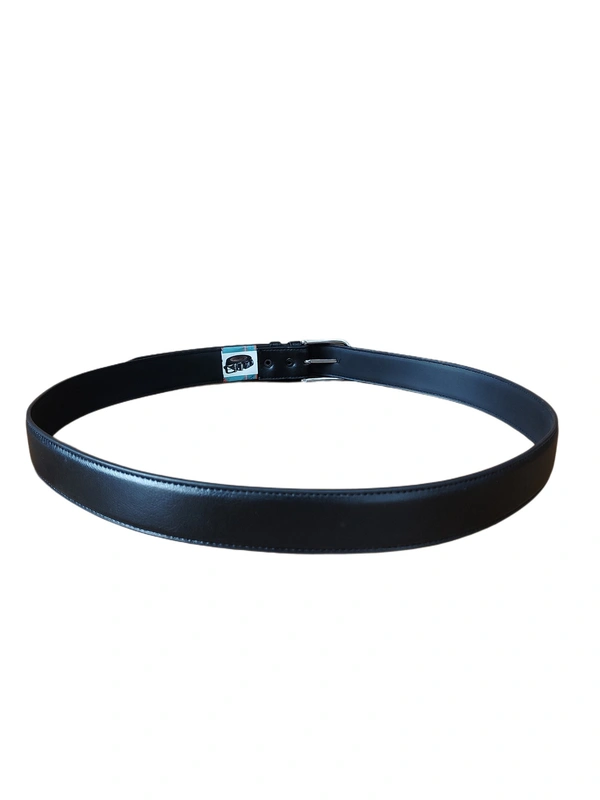 MEN'S PU LEATHER  BLACK  COLOR  KANTA  BUCKLE BELT  SIZE-(45 INCH LENGTH,40MM WIDTH) - SIZE-(45 INCH LENGTH,40MM WIDTH), 6