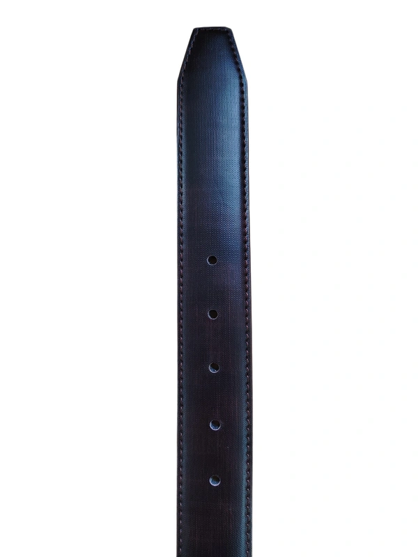 MEN'S PU LEATHER  MIX  COLOR  PIN HOLE BUCKLE BELT  SIZE-(45 INCH LENGTH,40MM WIDTH) - SIZE-(45 INCH LENGTH,40MM WIDTH), 6