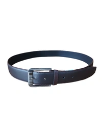 MEN'S PU LEATHER BROWN   COLOR  PIN HOLE BUCKLE BELT  SIZE-(45 INCH LENGTH,40MM WIDTH) - SIZE-(45 INCH LENGTH,40MM WIDTH), 6