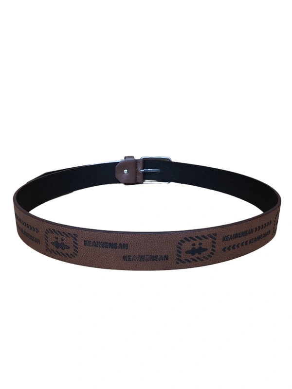 MEN'S CHINA IMPORTED PU LEATHER MIX  COLOR  PIN HOLE BUCKLE BELT  SIZE-(45 INCH LENGTH,40MM WIDTH) - SIZE-(45 INCH LENGTH,40MM WIDTH), 6