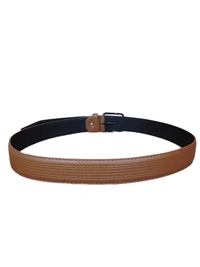 MEN'S CHINA IMPORTED PU LEATHER MIX  COLOR  PIN HOLE BUCKLE BELT  SIZE-(45 INCH LENGTH,40MM WIDTH) - SIZE-(45 INCH LENGTH,40MM WIDTH), 6