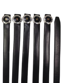MEN'S CHINA IMPORTED PU LEATHER BLACK COLOR BELT  SIZE-(45 INCH LENGTH,40MM WIDTH) - SIZE-(45 INCH LENGTH,40MM WIDTH), 6