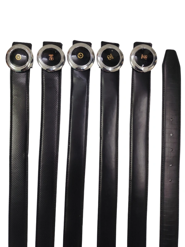 MEN'S CHINA IMPORTED PU LEATHER BLACK COLOR BELT  SIZE-(45 INCH LENGTH,40MM WIDTH) - SIZE-(45 INCH LENGTH,40MM WIDTH), 6