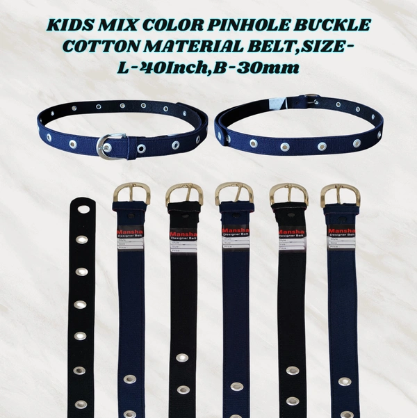 KIDS COTTON   MATERIAL KANTA    BUCKLE MIX COLOR BELT SIZE-(30 INCH LENGTH,30MM WIDTH) - SIZE-(30 INCH LENGTH,30MM WIDTH), 6