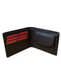MENS GENUINE LEATHER BRANDED WALET IN BROWN COLOR  - FREE, 6