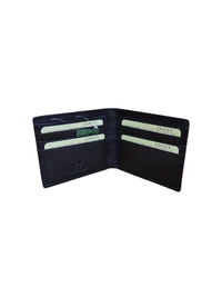 MENS GENUINE LEATHER BRANDED WALLET IN Black COLOR    - FREE, 6