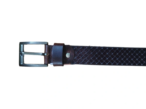 35 MM P2C DESIGN MEN GENUINE LEATHER BROWN COLOR BELT SIZE-42-52(6 SIZE) - FREE SIZE, 6